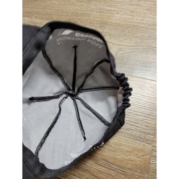 Garneau Black Cycling Race Hat Cap Quebecor Fitted Stretch Lightweight Cycle - Picture 8 of 10